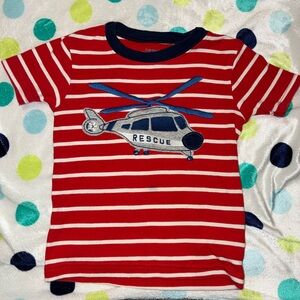 Carter's Red and White Striped T-Shirt